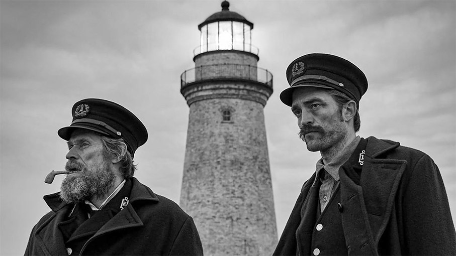 Willem Dafoe and Robert Pattison in The Lighthouse