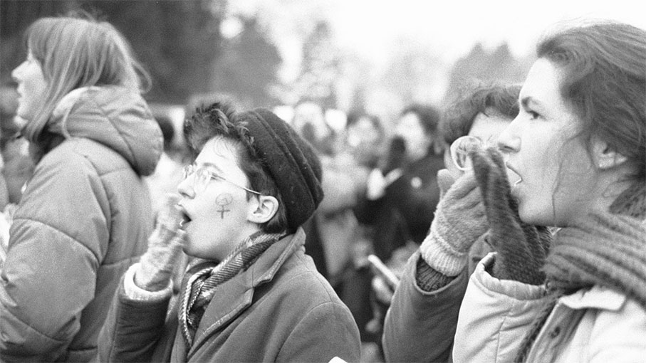 The Greenham Common protests in Mothers of the Revolution