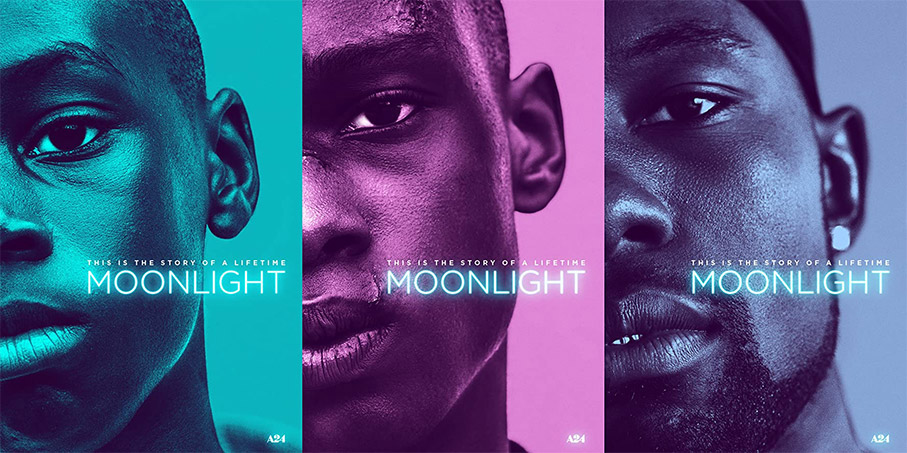 Moonlight poster triptych