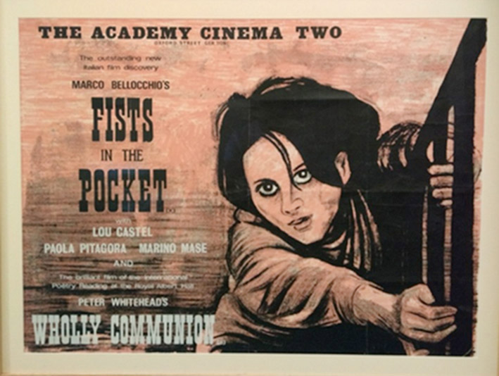 Academy Cinema (London) poster for Fists in Pocket / Wholly Communion poster