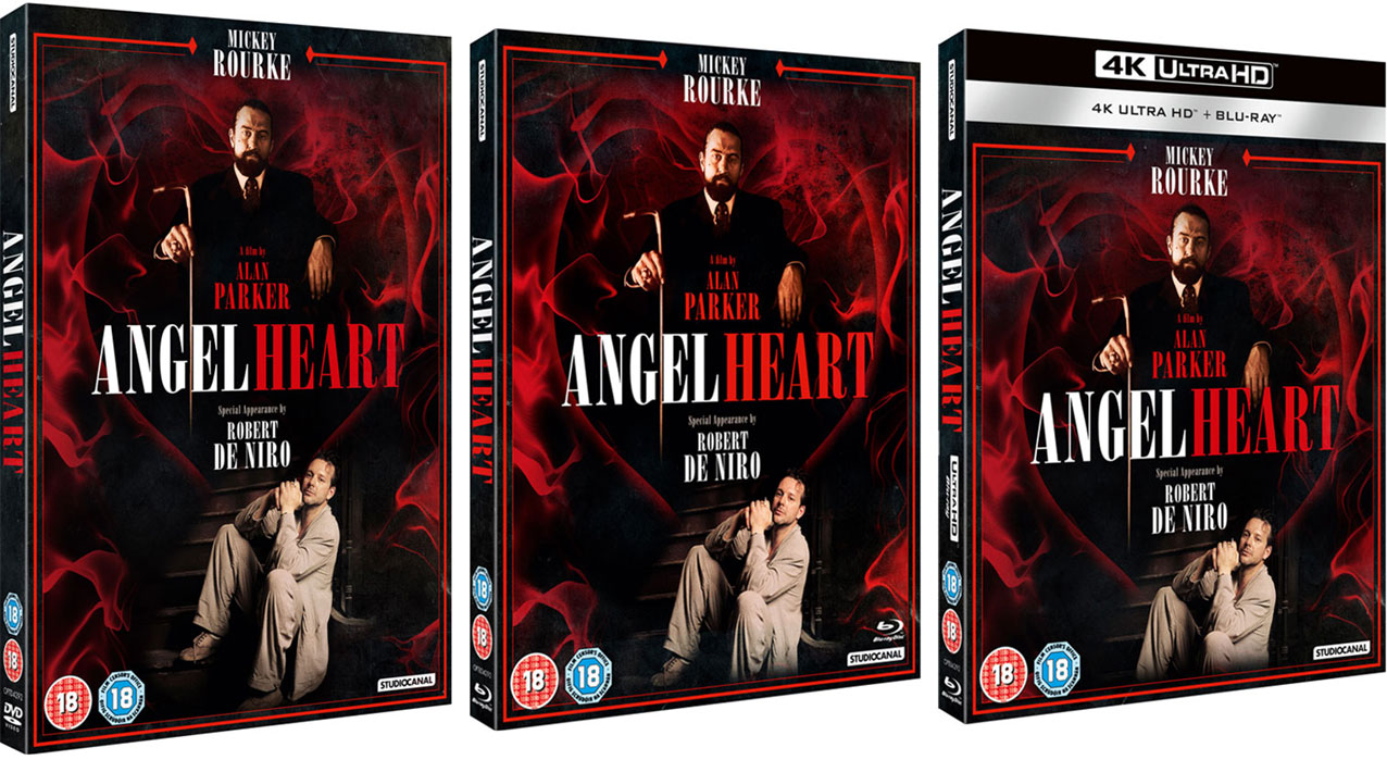 Angel Heart DVD, Blu-ray and UHD cover art