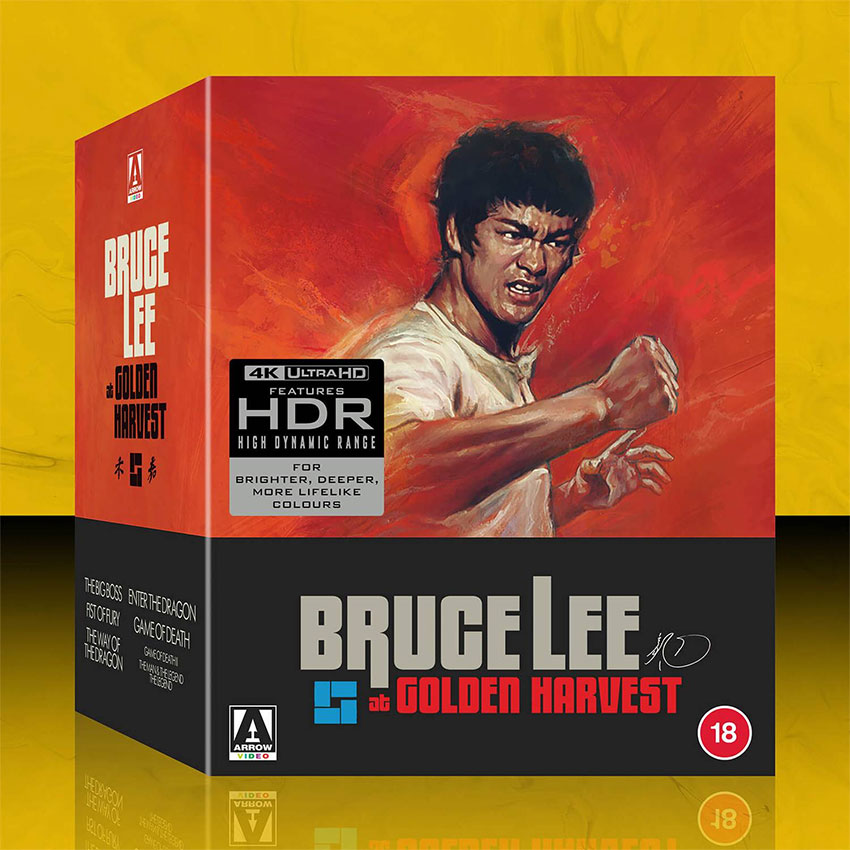 Bruce Lee at Golden Harvest 4k UHD pack shot