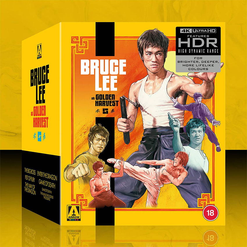 Bruce Lee at Golden Harvest Arrow store exclusive 4K UHD pack shot
