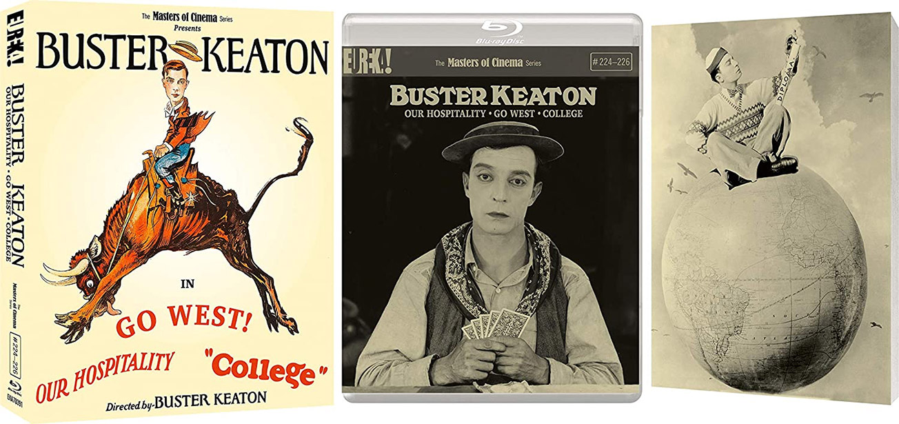 Buster Keaton: Our Hospitality / Go West / College Blu-ray pack shot