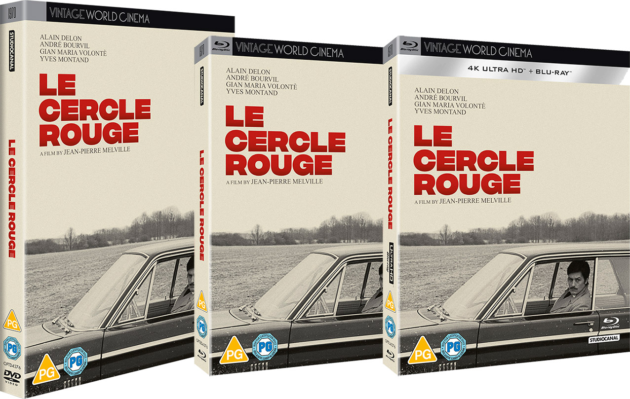 Le Cercle Rouge Blu-ray, UHD and DVD packshot