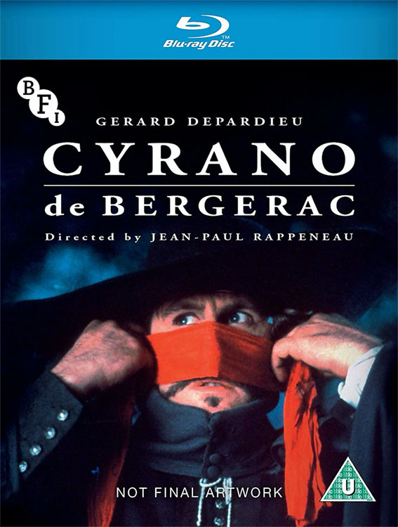 Cyrano de Bergerac temporary Blu-ray cover artwork