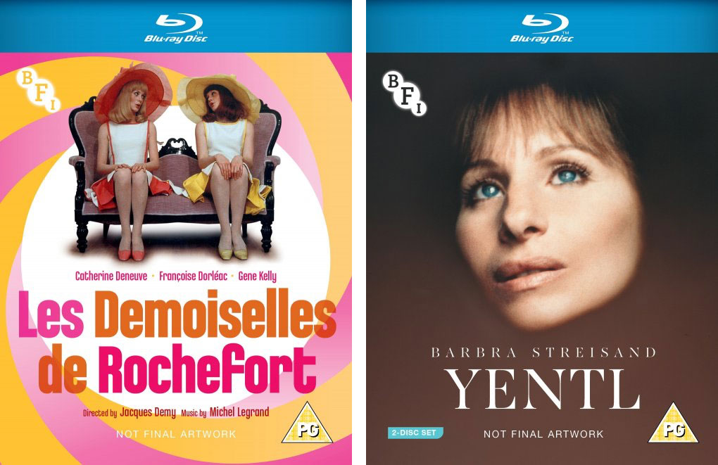 Les Demoiselles de Rochefort and Yentl Blu-ray temporary artwork