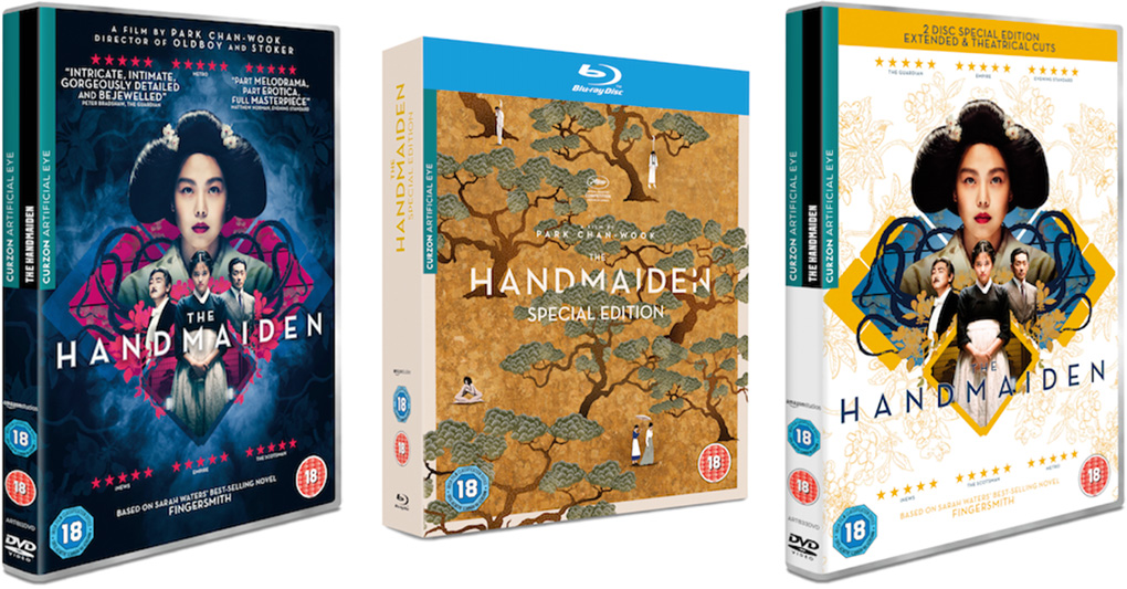 The Handmaiden Blu-ray & DVD covers