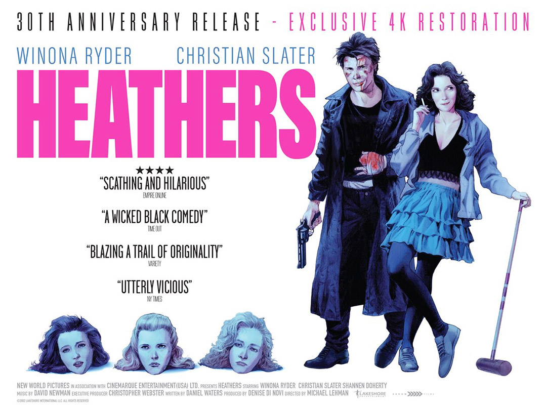 Heathers 30th Anniversary 4K restoration hits UK cinemas in August
