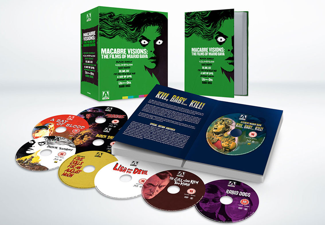 Macabre Visions: The Films of Mario Bava Blu-ray pack shot