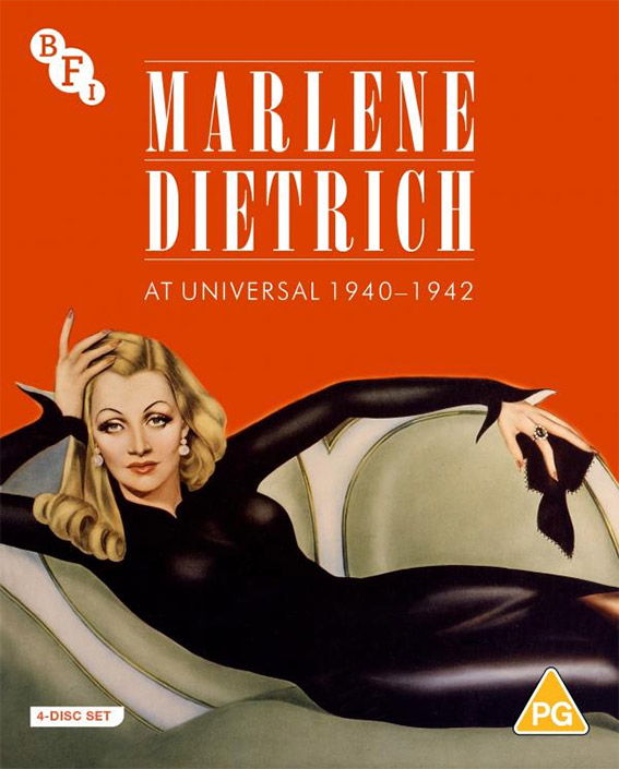 Marlene Dietrich at Universal 1940-1942 Blu-ray cover art