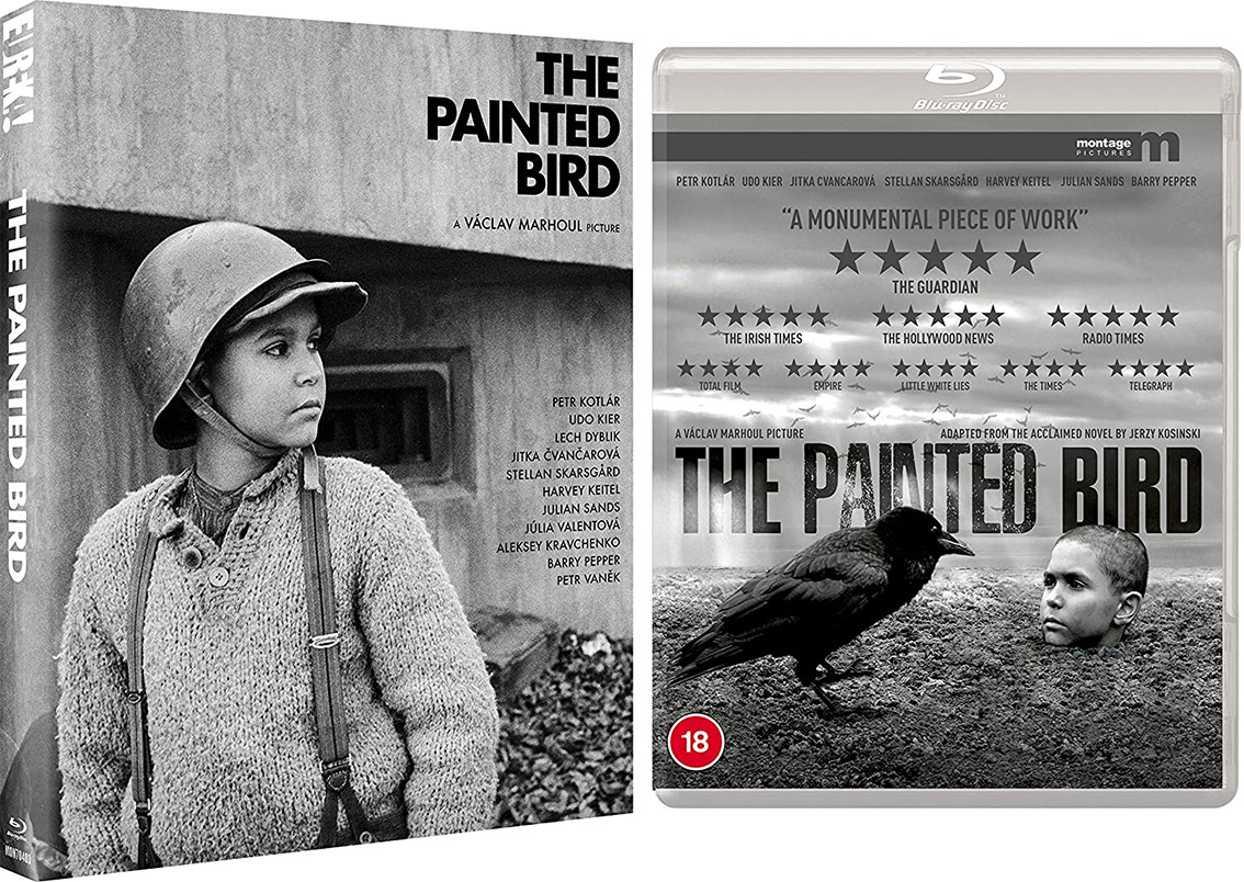 The Painted Bird Blu-ray cover art and slipcase