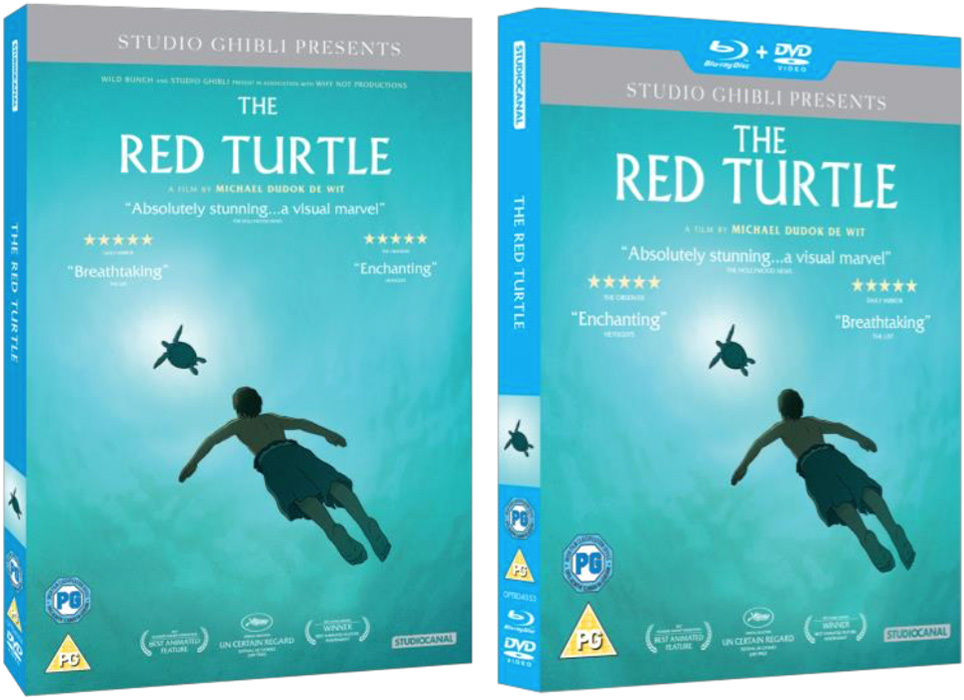 The Red Turtle DVD and dual format covers