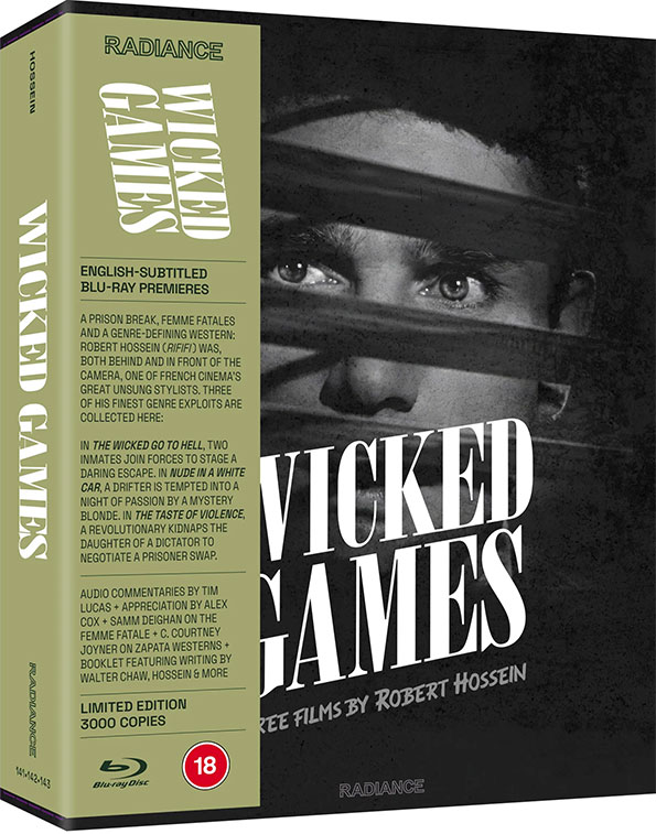 Wicked Games: Three Films by Robert Hossein Blu-ray cover art