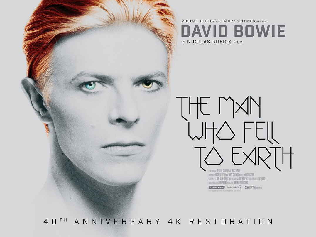 The Man Who Fell to Earth 40th Anniversary restoration poster