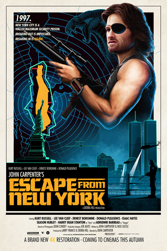 Escape From New York 4K restoration poster