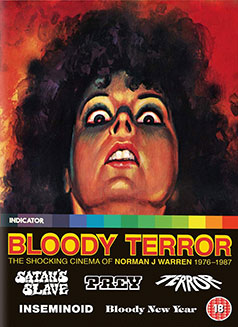 Bloody Terror: The Shocking Cinema of Norman J Warren, 1976-1987 Blu-ray cover