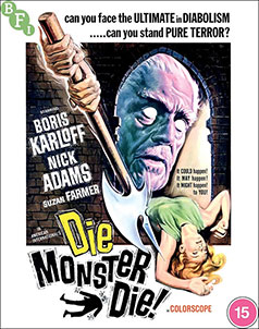 Die, Monster, Die! Blu-ray cover