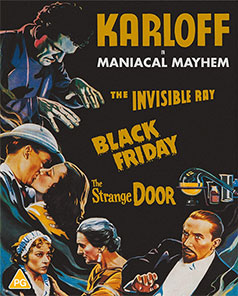 Karloff in Maniacal Mayhem Blu-ray cover