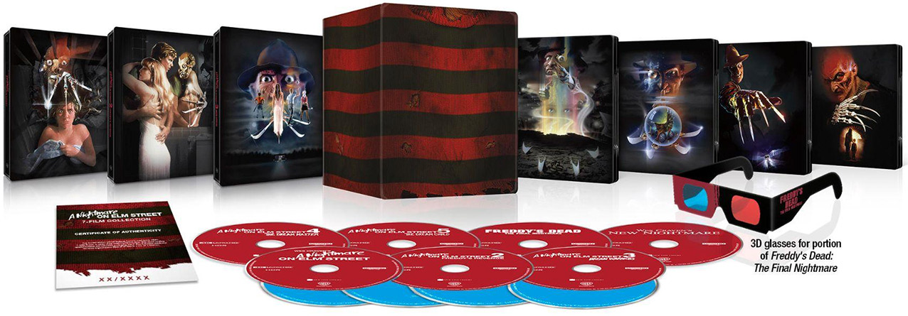 A Nightmare on Elm Street 7 film UHD collection pack shot