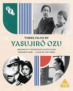 Three Films by Yasujirō Ozu Blu-ray cover