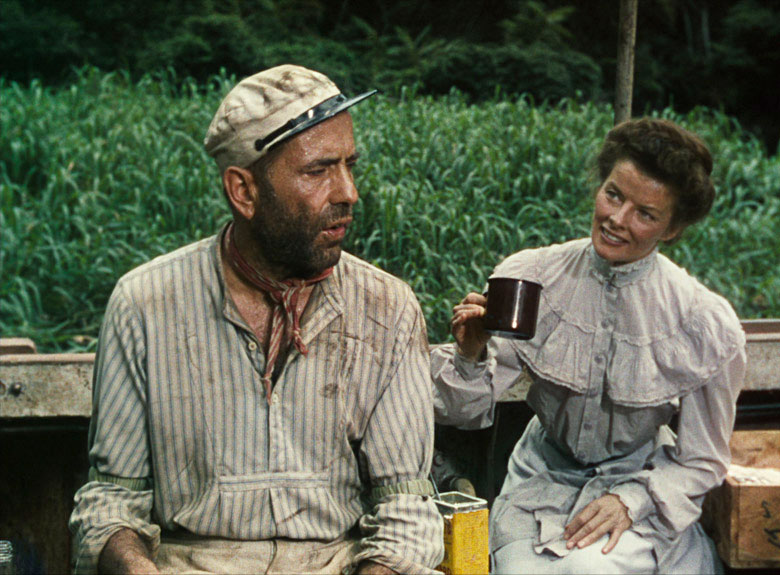 Bogart and Hepburn play the odd couple