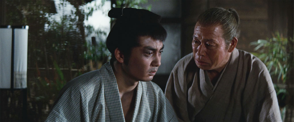 Shinzaburo is warned of the danger he is in by Hakuōdō 