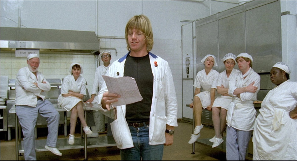Ben Keating (Robin Askwith) read the union's demands