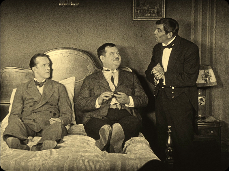 Stan and Ollie relax unaware that they're looking at the Slasher