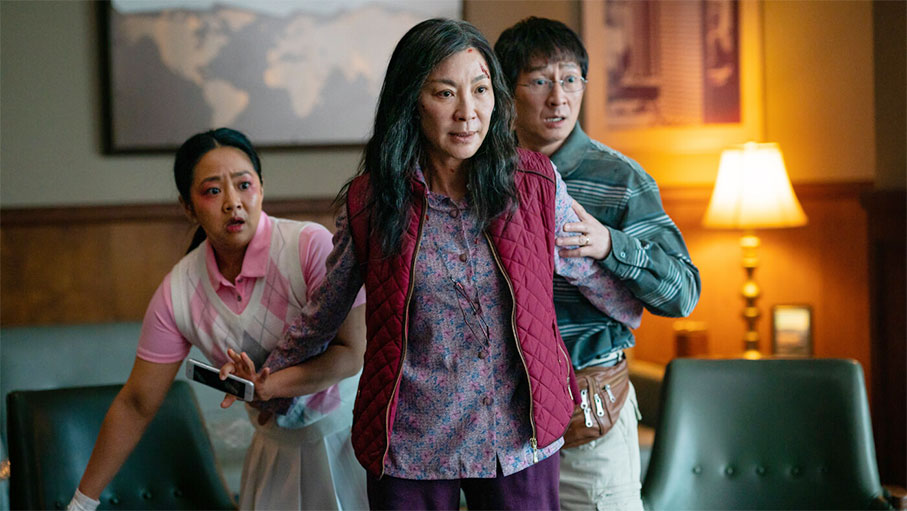 Michelle Yeoh protects the family