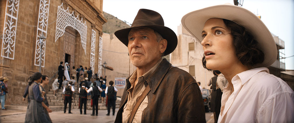 Harrison Ford and Phoebe Waller-Bridge in Indiana Jones and the Dial of Destiny