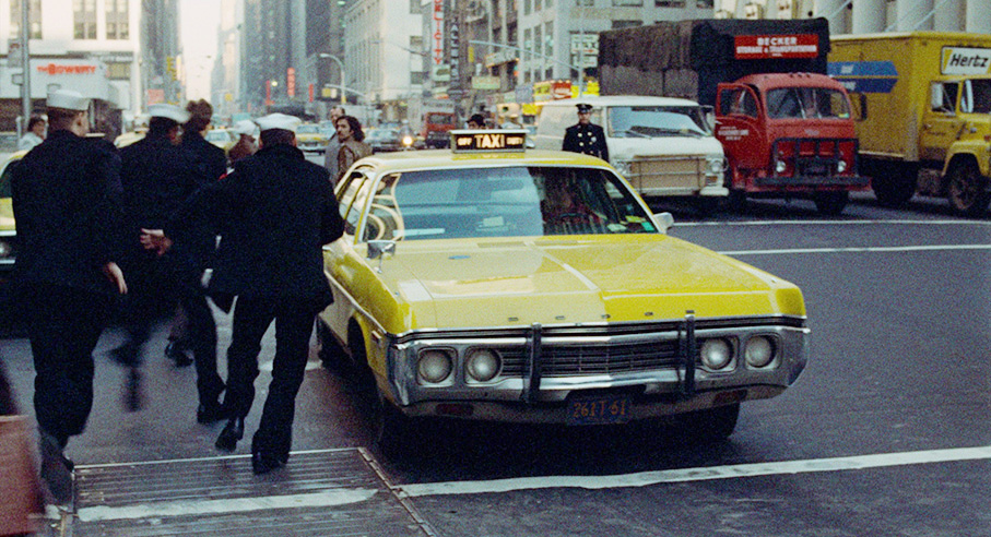 The boys grab a cab