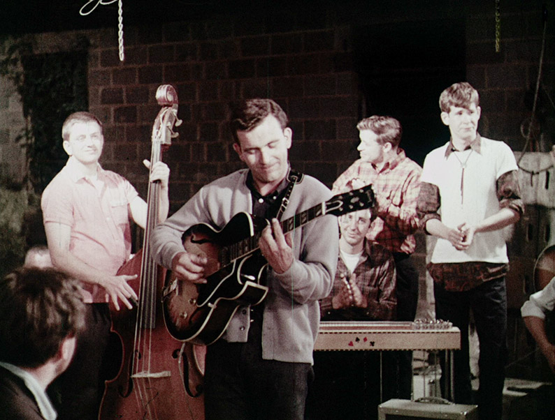 Doug plays at the barn dance