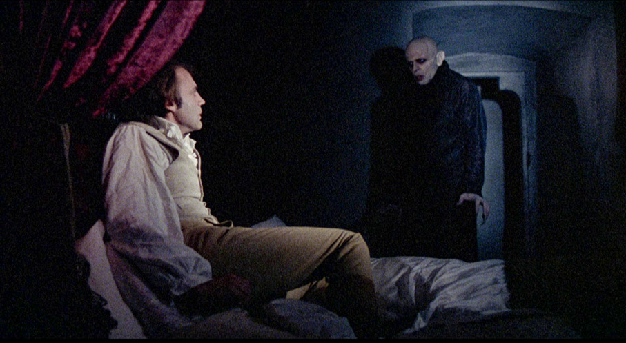 Dracula visits Harker in his bedroom