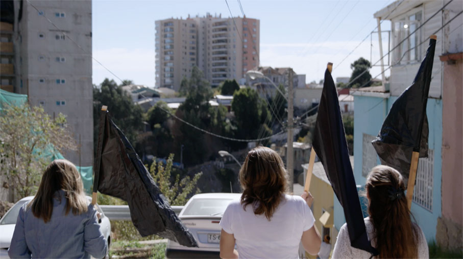 Local housing activists in Valpaiso, Chile. Photo: Janice d’Avila