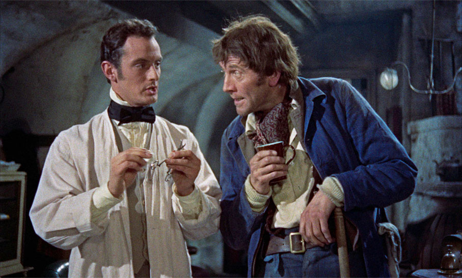 Klein (Francis Matthews) converses with the Up Patient (Richard Wordsworth)