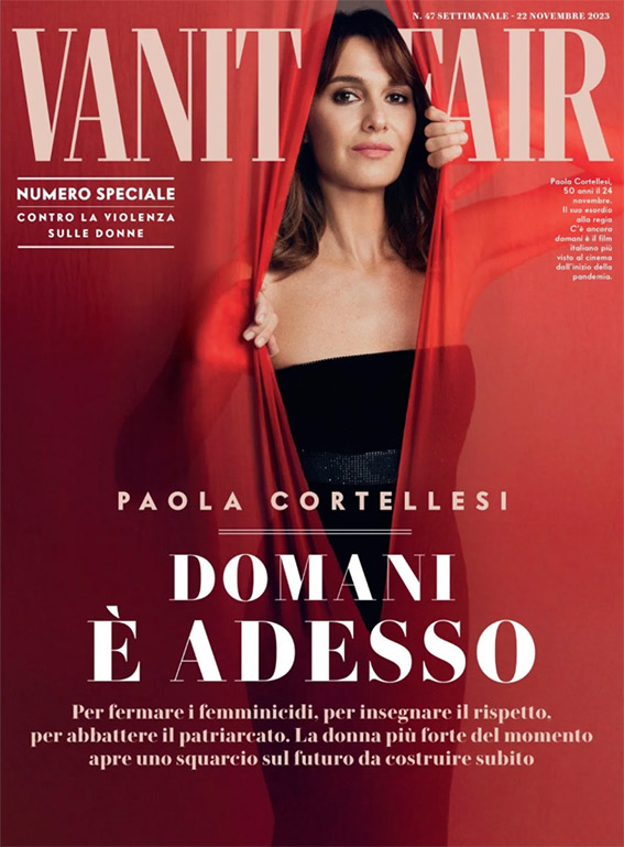 Paola Cortellisi on the cover of Vanity Fair