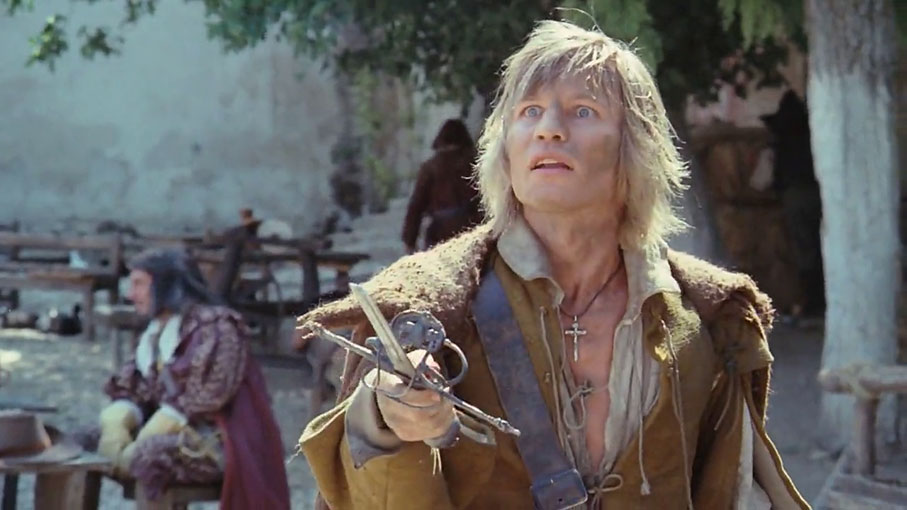 d'Artagnan challenges Rochefort with half a sword